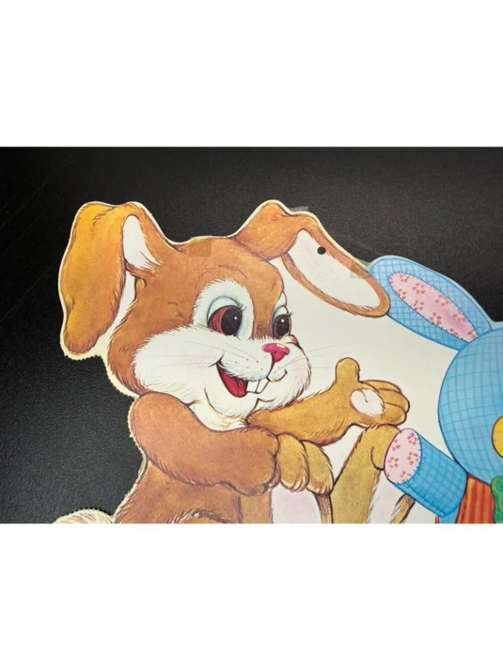 Vintage Easter Spring Bunny Rabbit Die Cut Paper Decoration Cutout